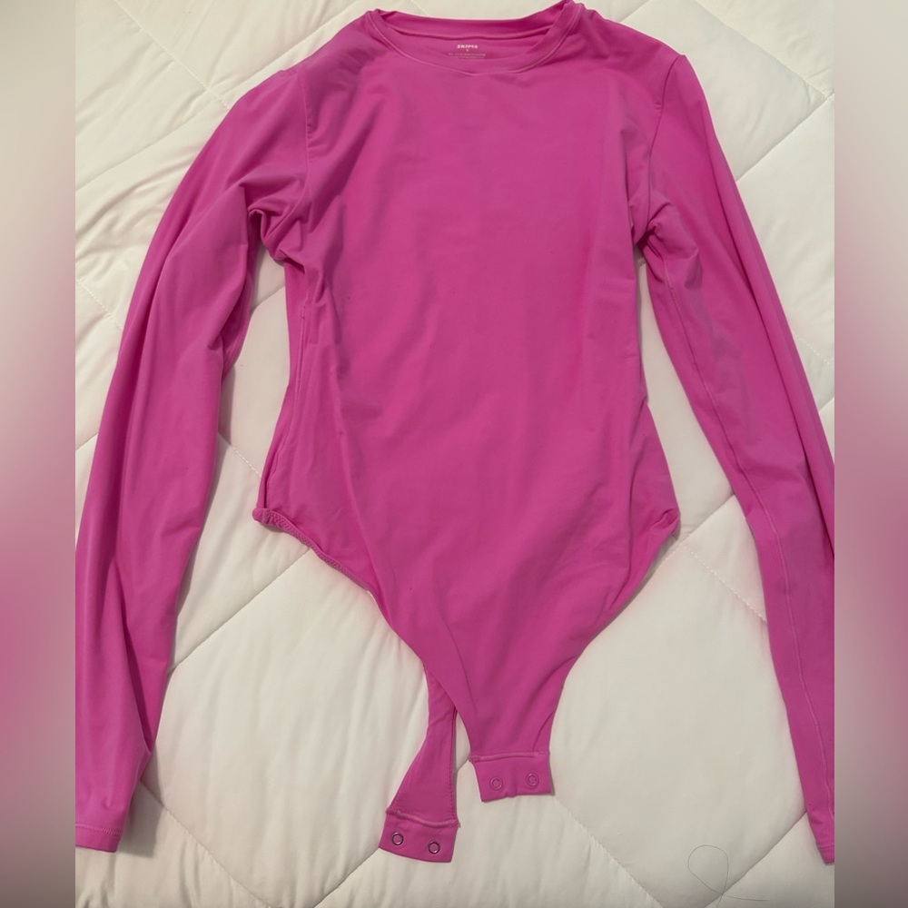 Skims hot pink bodysuit